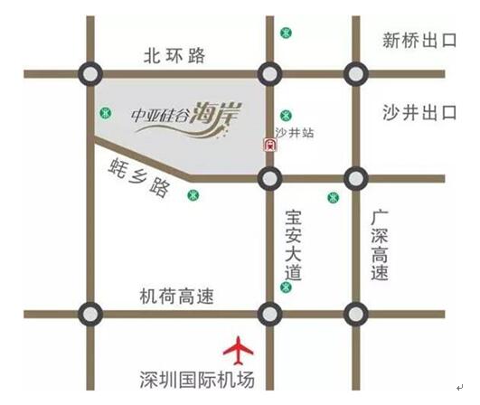 深圳中亞會議中心交通圖